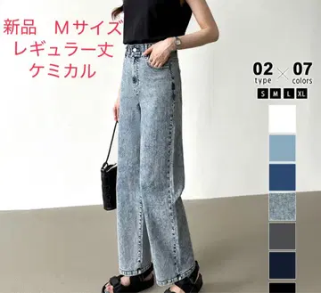 COCOMOMO [] 피로하지 않은 데님 케미컬 M 사이즈 레귤러 기장