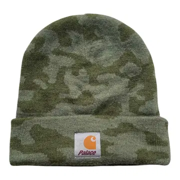 Carhartt x Palace 카모 패턴 니트 모자