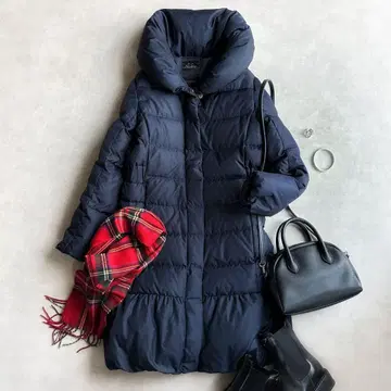 새상품급 스픽앤스팬 노블//숄카라 다운 코트 네이비 네이비 컬러