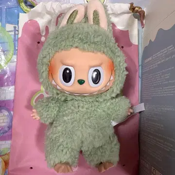 미사용 macaron 러브브 봉제 인형 펜던트 GreenGrape 2