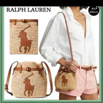 POLO 라피아 숄더백 미니백