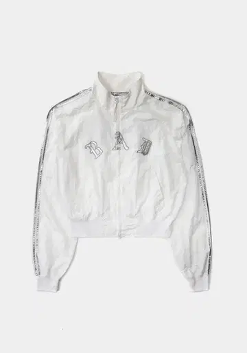 Badblood 자수 크롭 나일론 자켓