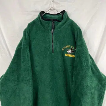 90s 00s 디즈니 하프 지퍼 플리스