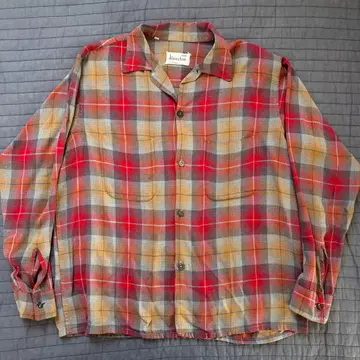 60s director 레이온 셔츠 좋은 배색 옴브레