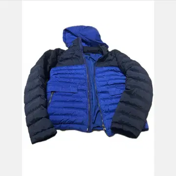 컨디션 최상 유니클로 띠어리 콜라보 숏 다운 자켓 다크 네이비 파랑 M
