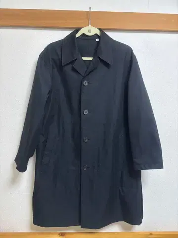 블랙 스텐카라 코트 긴팔 유니클로