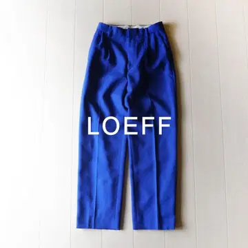 새상품급 로에프 35만원 울 센터 프레스 팬츠 블루 LOEFF 342