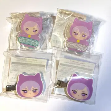 KANATA NAYUTA 고양이 아크릴 배지 헤어 클립 ver.1