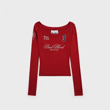 Bad Blood 긴팔 T셔츠 레드 3