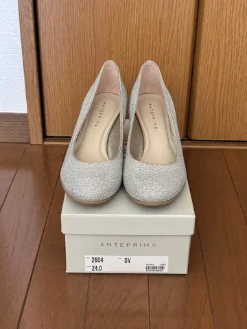 [ 미사용 새상품 ] ANTEPRIMA 실버 웨지힐 펌프스 24.0cm