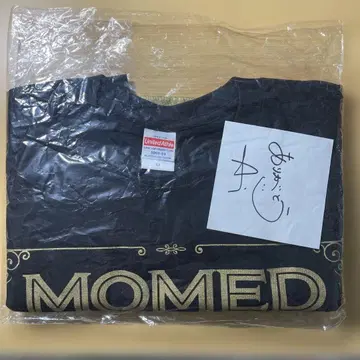 MOMED 티셔츠 블랙 골드 ( XL )