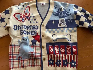 HOOKx 측만증 네키 패치워크풍 가디건