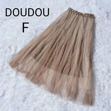 Dou Dou 샤샤 스커트 F 브라운 계열