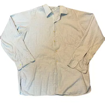 50s Towncraft 긴팔 셔츠 체크 라이트 블루