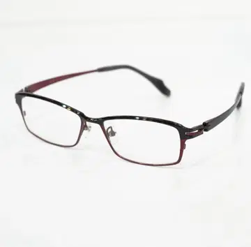 미사용 새상품 일본제 남성용 안경 프레임 투톤 블랙 와인