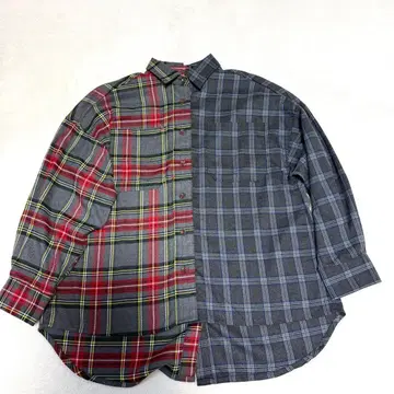 as know as de base 체크 mix 셔츠 셔츠 원피스