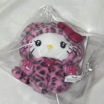 산리오 헬로키티 마스코트 홀더 갸루 고양이 새상품 키티 인형 표범 무늬
