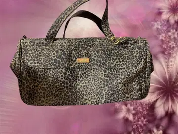 y2k 레오파드 핸드백 다수납 헤이세이 갸루 키링 그런지