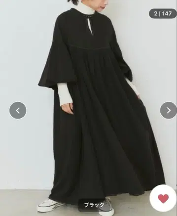 도비 스트라이프 처치 드레스 원피스 Libra Cue