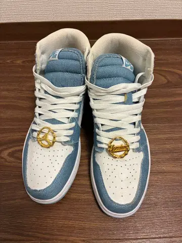 데님풍 하이컷 스니커즈