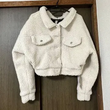 아이보리 보아 자켓 GRL