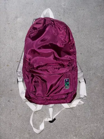 MEI USA제 나일론 백팩 적자색 vintage풍