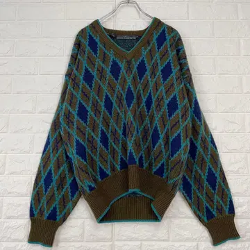 [ BASIC ELEMENTS ] M 긴팔 니트 V넥 루즈핏 울