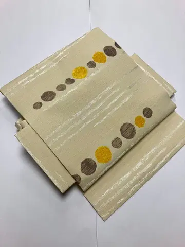 미사용 새상품 나고야 오비 순수 실크 니시진 비단 No.313