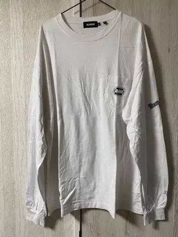 X-LARGE 엑스라지 화이트 긴팔 티셔츠