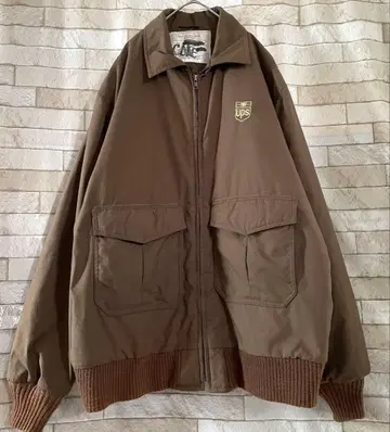 USA제 자켓 블루종 충전솜 자수 UPS 브라운 XL