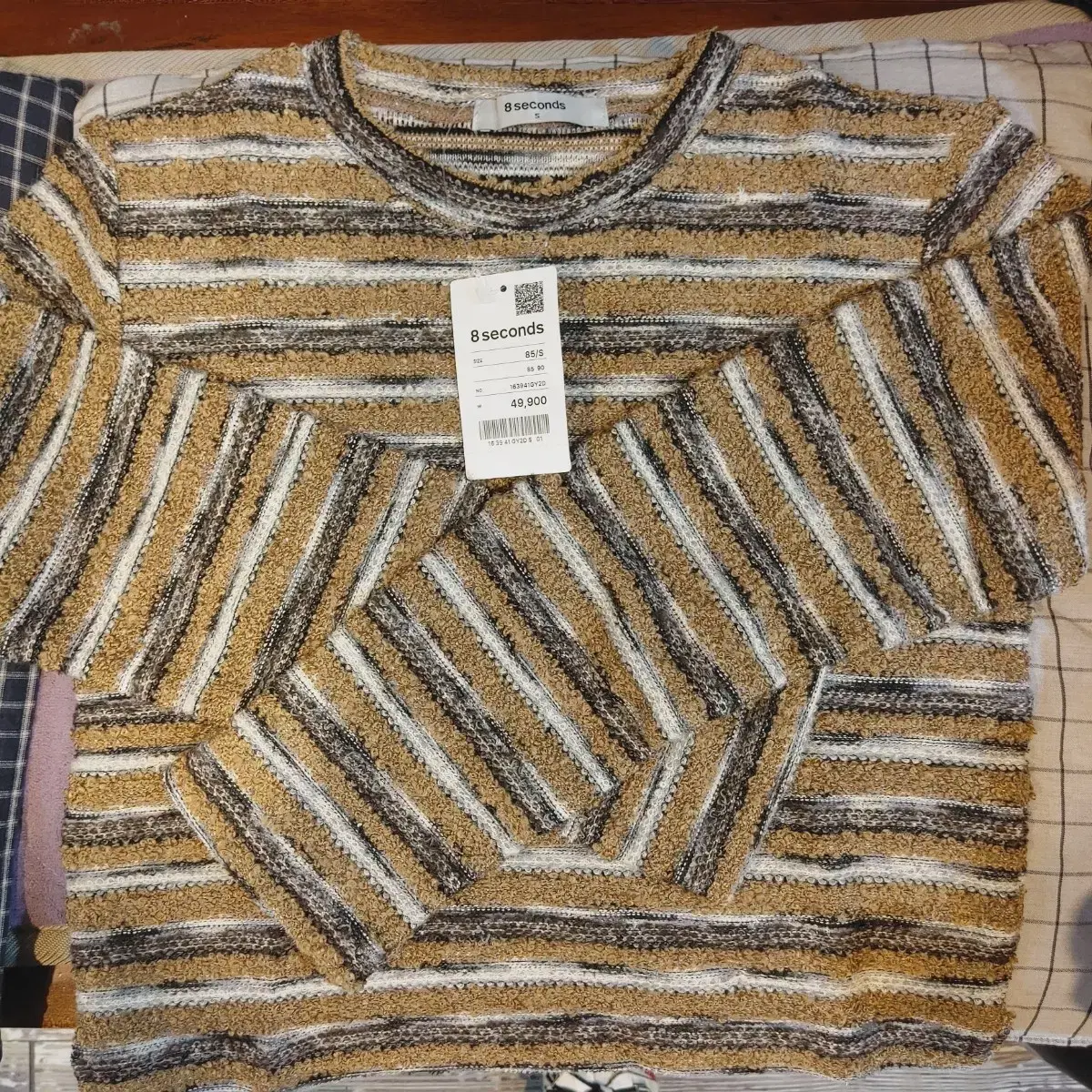 8 Seconds Knit Textured T-shirt Brown