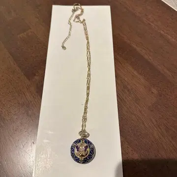 ANNA SUI 회중시계풍 펜던트 목걸이