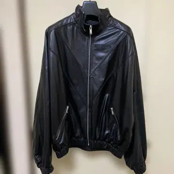 WILLY CHAVARRIA 블랙 가죽 자켓