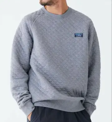 L.L.Bean 퀼팅 맨투맨 그레이