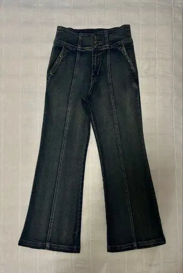 하이웨스트 플레어 데님 청바지