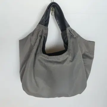 새상품급 CAMPER 토트백  A4 카키 x 블랙 가죽