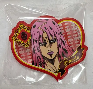 죠죠의 기묘한 모험 하트형 라메 아크릴 배지 디아볼로