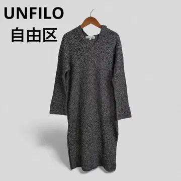 UNFILO 앙피로/자유구 울 캐시미어 니트 원피스 M