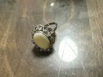 오팔 ? 각인 있음 반지 핑키링