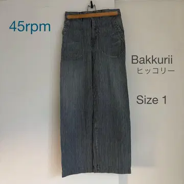 45rpm 45R Bakkurii 히코리 페인터 데님 사이즈 1