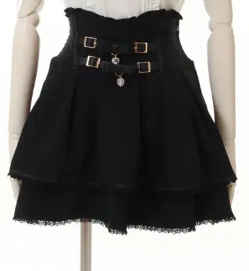 리즈리사 2단 리본 벨트 치마바지