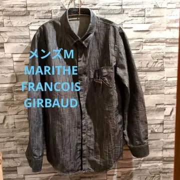 MARITHE FRANCOIS GIRBAUD M 다크 데님 셔츠