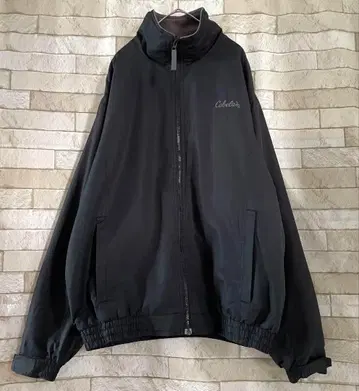 카벨라스 나일론 자켓 안감 플리스 자수 블랙 M