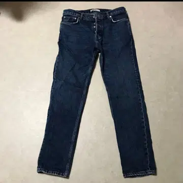 ZARA 34인치 스트레이트 데님 스트레이트 청바지