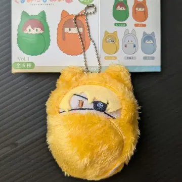 컬러풀 피치 타츠룬 싸개 타피 봉제 인형 키링 마스코트 봉제 인형