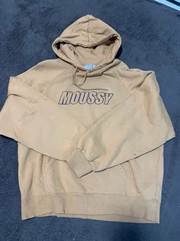 MOUSSY 베이지 후드티 사이즈 F