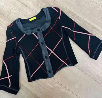 히로코비스 노카라 울 100% 니트 디자인 자켓 포멀 새상품급