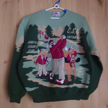 캡틴 산타 골프 디자인 니트 L 사이즈