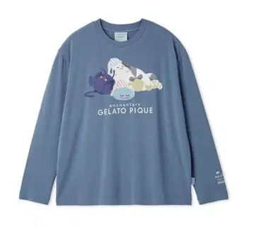 젤라또피케 슬리핑몬스터 원포인트 롱T 남성용 사이즈 L