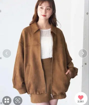 [ 새상품, 택 포함 ] tiptop 인조 가죽 더블 지퍼 블루종